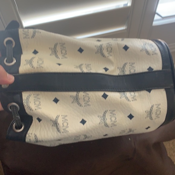 MCM Visetos Coated Canvas Drawstring ShoulderBag - Picture 5 of 16